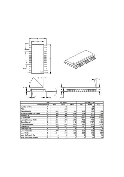 Pıc16F886 I/So Smd Soıc-28 8-Bit 20 Mhz Mikrodenetleyici