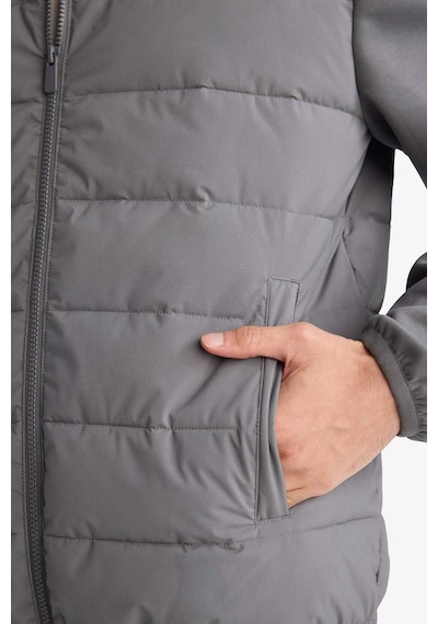 Defacto Su Geçirmez Slım Fıt Dik Yaka Esnek Mont D7532ax26spgr206 Gri-gr206
