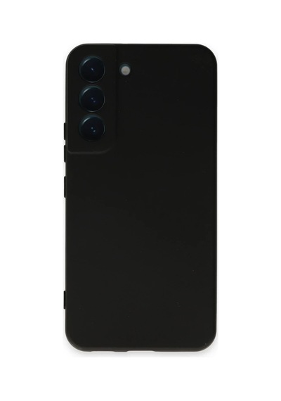 Samsung Galaxy S22 Kılıf Nano İçi Kadife Silikon - Siyah Altın
