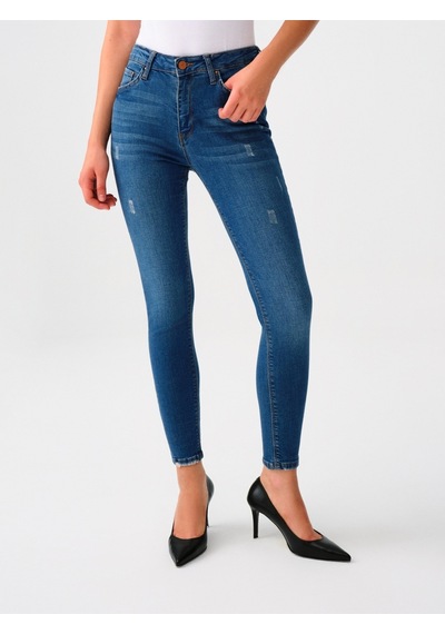 Nicole Skinny Fit Kadın Pantolon Denim