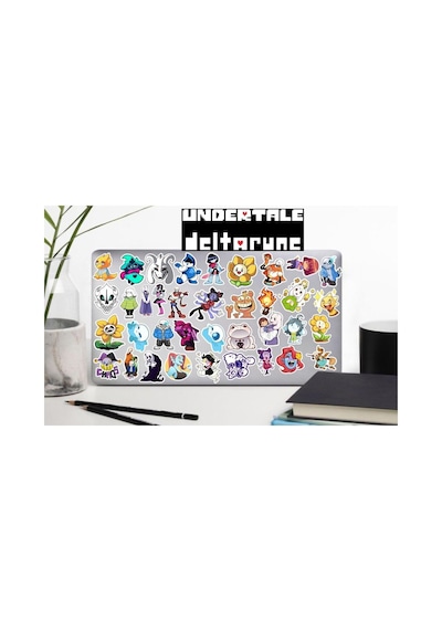 Undertale Sticker Telefon Laptop Notebook Tablet Defter Matara Stiker Etiket 1