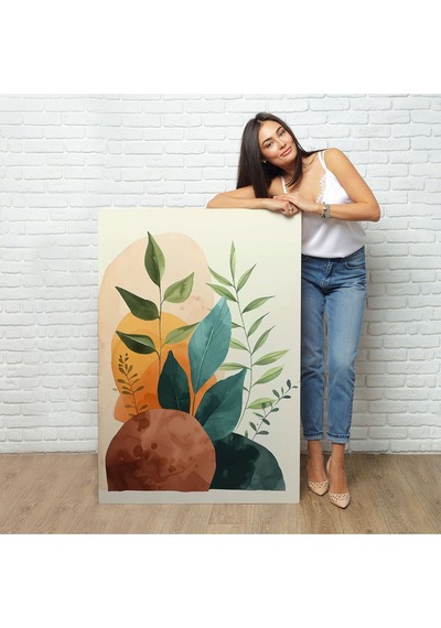 Miyrem^ Canvas Serie İskandinav Tarzı Soft Çiiçekler Tablo-7590