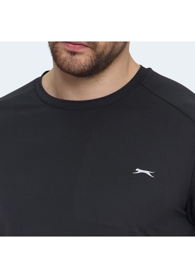 Slazenger VISHAL KTN Erkek  Siyah Tişört