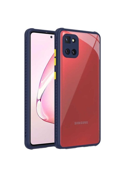 Samsung Uyumlu Galaxy A81 Note 10 Lite Kılıf Zore Kaff Kapak Lacivert