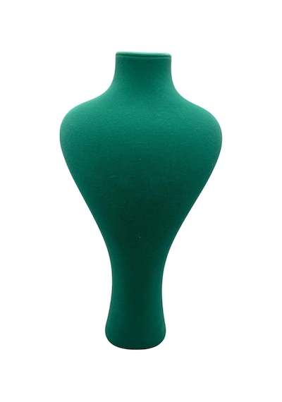 Yerli Üretim Zeus Model Süet Kumaş Yeşil Renk 42 / 22 Cm Takım Kolye Sergileme Mankeni Çok Renkli