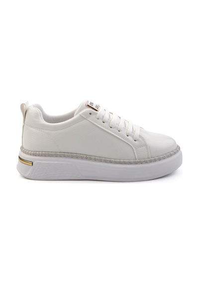 Bambi Beyaz Kadın Sneaker K01377024007 Beyaz