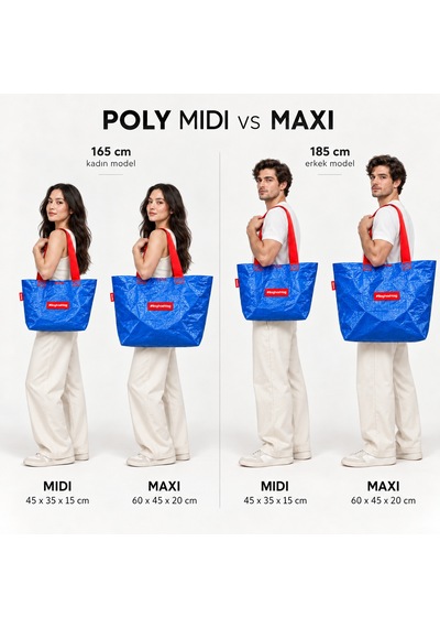 Baghashtag Poly Maxi Mavi Çanta