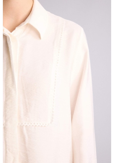Defacto Regular Fıt Uzun Kollu Tunik D1345ax26smer105 Ekru-er105