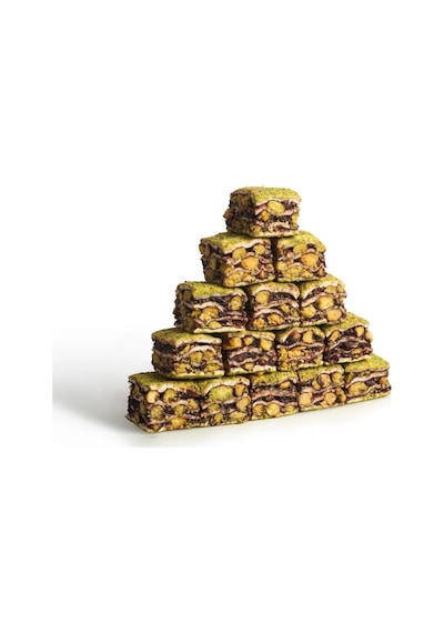 Toz Fıstıklı Çikolatalı Baklava Türk Lokumu 500 G