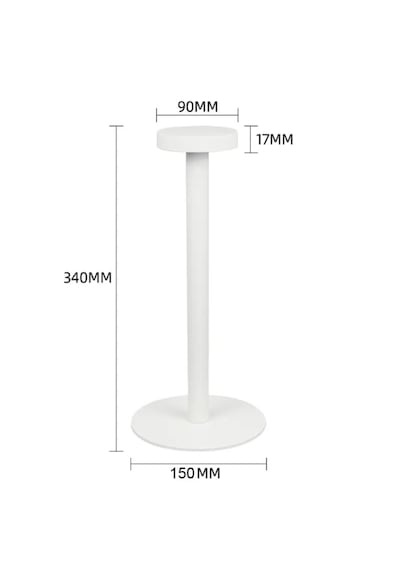 Forlife Dokunmatik Şarjlı Dekoratif Halter Led Masa Lambası