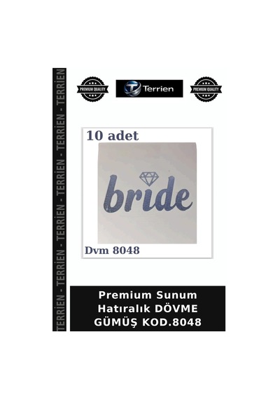 Premium Sunum Hatıralık Dövme Gümüş Kod.8048