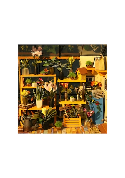 Minyatür Kış Bahçesi 3d Puzzle Ahşap Minyatür Maket Kiti Dıy Kendin Yap