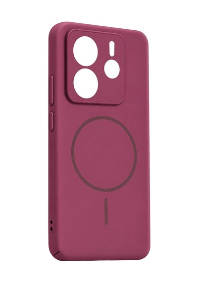 Xiaomi Redmi Note 14 4g Mika Pc Magsafe Kapak - Bordo Evimdeyokyok