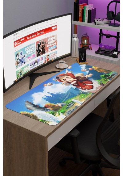 Klee Genshin Impact Anime Gacha V2 - 90x40 Xxl Gaming Mouse Pad Fare Altlığı