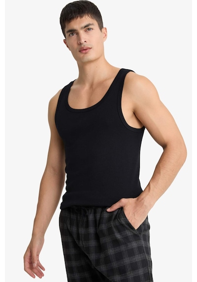 Defacto Slim Fit Dar Kesim Kaşkorse 2li Atlet C9607ax25wnbk81 Siyah-bk81