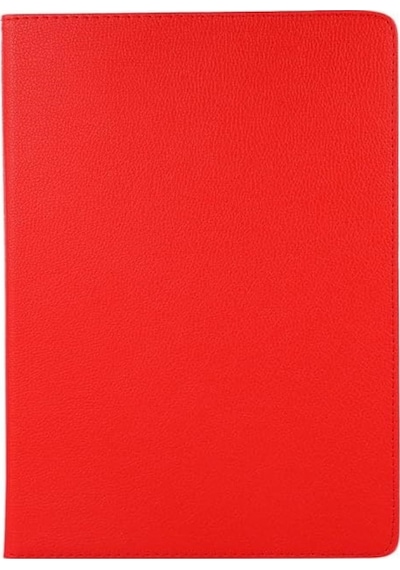 Honor Pad 10 12.1 Inç Kılıf Koruyucu 360 Dönebilen Standlı Pu Deri Tablet Ön Arka Kapak Kırmızı