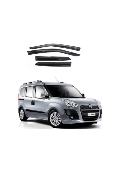 Fiat Doblo 2 2010-2020 Mugen Cam Rüzgarlığı Seti 4'Lü Ithal