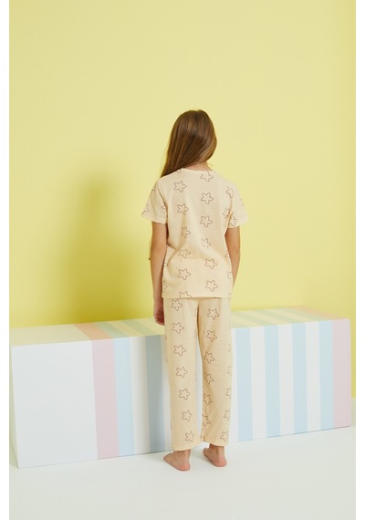 Siyah İnci Örme Pijama Takım 24107083 Çok Renkli