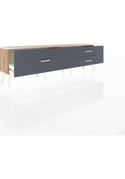 Arges Tv Ünitesi 3 Çekmeceli 176x30x51 Çam-aytaşı/antrasit Aytası/antrasıt Arges Tv Ünitesi 3 Çekmeceli 176x30x51 Çam-aytaşı/antrasit Aytası/antrasıt