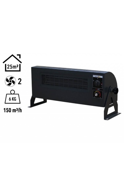 Heatbox Hb3602000f 360 2000w Monofaze Elektrikli Fanlı Isıtıcı Füme