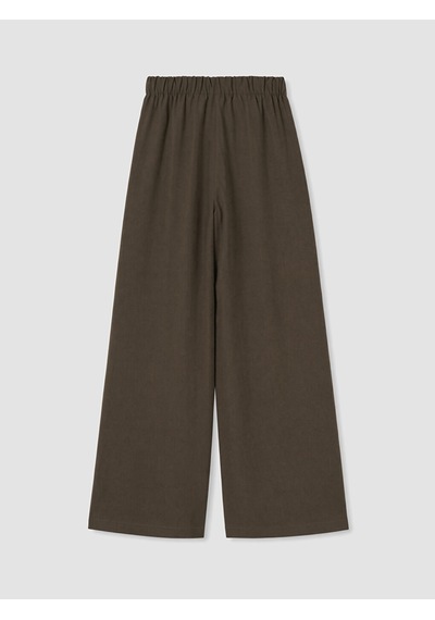 Lcwaıkıkı Classic Haki Beli Lastikli Geniş Paça Kadın Pantolon