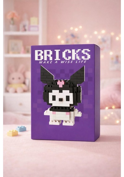 Brıcks Mini Blok Figür Seti 145 Parça, Sevimli Karakter Yapı Seti, Koleksiyonluk Masaüstü Dekor