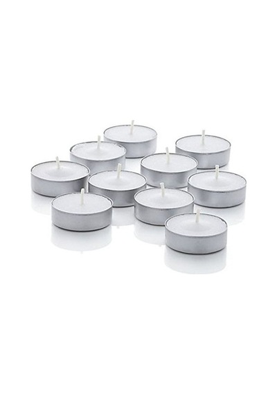 Tealight Mum - Beyaz 50'li