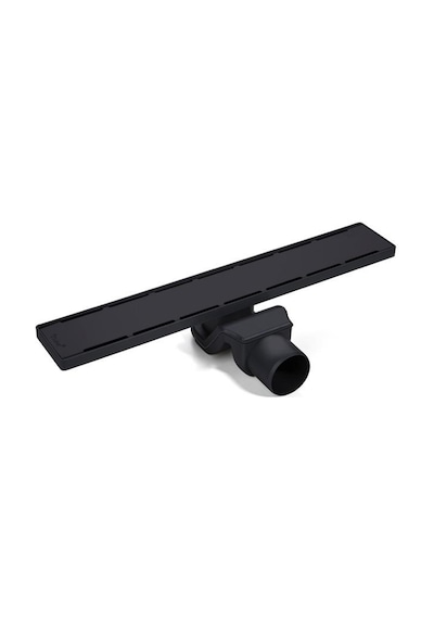 Sukar Line/4e 40cm Plaın Izgaralı Duş Kanalı Siyah