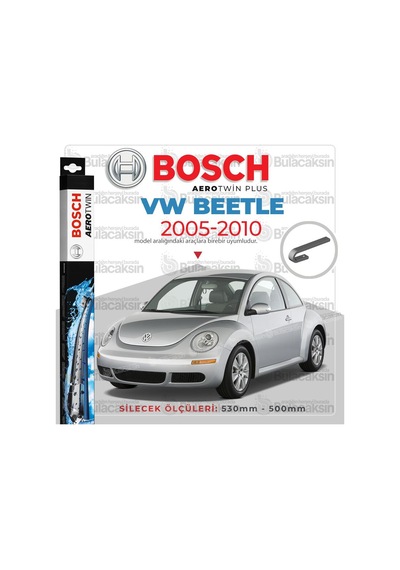 Volkswagen Beetle Muz Silecek Takımı 2005-2010 Bosch Aerotwin