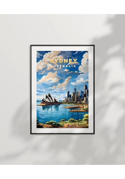 Çerçevesiz Poster Sydney Limanı Ve Opera Binası