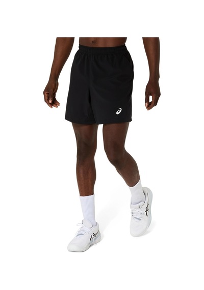 Asics Court 7ın Short Erkek Black/pure Silver Şort 2041a344-001 Black/pure Silver