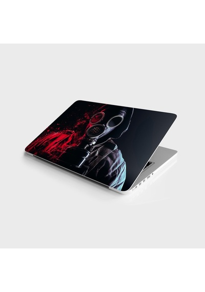 Laptop Sticker Bilgisayar Notebook Pc Kaplama Etiketi Gaz Maskesi