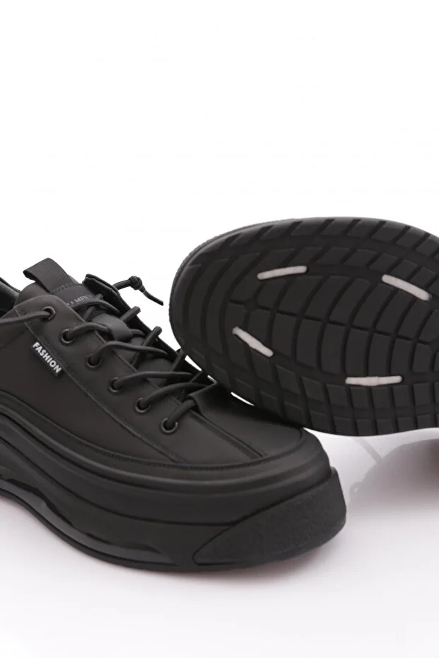 Guja 26k600-1 Erkek Hakiki Deri Sneaker Ayakkabı Siyah
