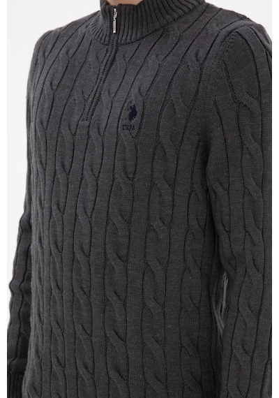 U.s. Polo Assn. Erkek Antrasit Melanj Kazak /triko 50297020-vr081 Antrasit Melanj