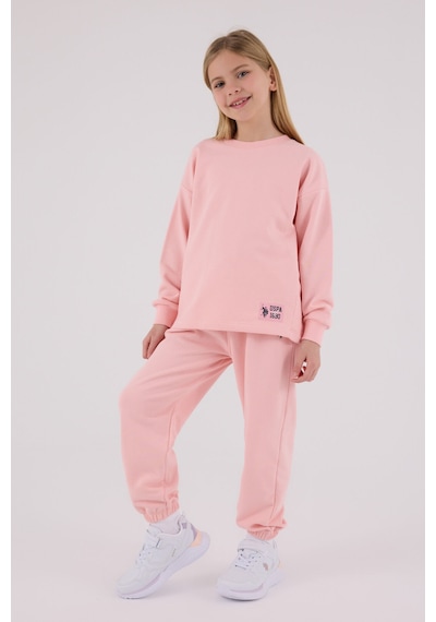 U.S. Polo Assn. U.s. Polo Assn Kız Çocuk Pembe Eşofman Takımı Pembe