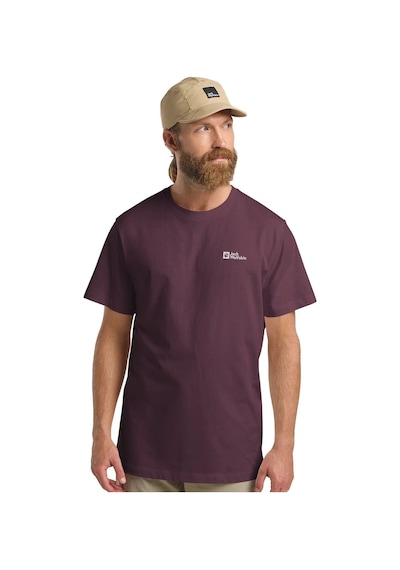 Jack Wolfskin Jack Wolfskın Essentıal T M Erkek Amaranth T-shırt 1808382-ı0116 Bordo