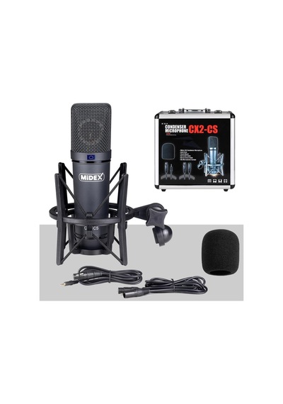 Midex Exclusive Paket-5 Stüdyo Ekipmanları Seti Monitör Mikrofon Ses Kartı Kulaklık