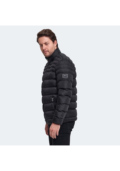 Slazenger HORIZON I Erkek Şişme Siyah Mont & Kaban