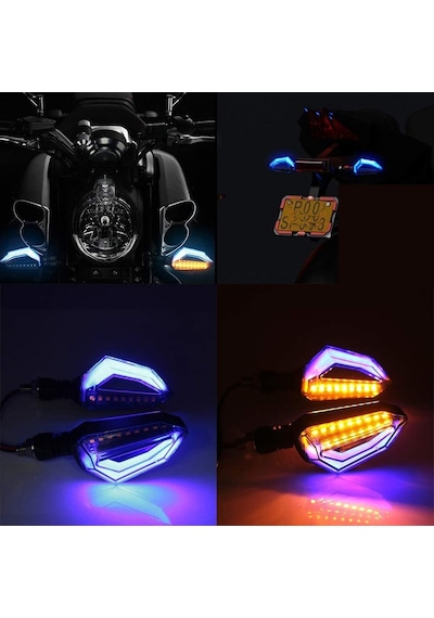 Unichrome Amerikan Park Modüllü Çift Renk DRL Motosiklet Sinyal Led Takımı