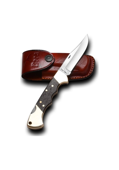 Bora 211 Wg Ergonomik Wenge Saplı Kamp Çakı Kahverengi - Gümüş