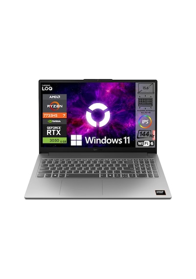 Lenovo LOQ Essential 15ARP10 83S00033TR2 R7-7735HS 8 GB 1 TB SSD RTX3050 15.6" W11P Dizüstü Bilgisayar