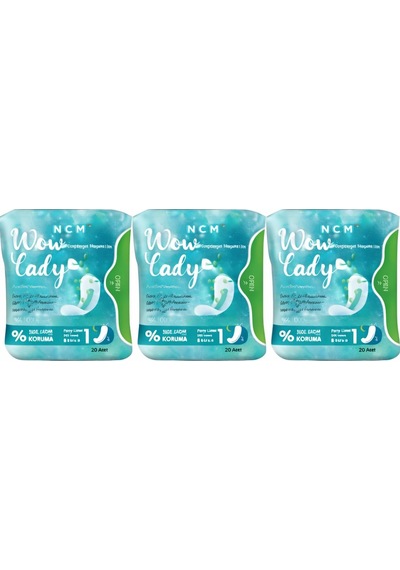 Wow Lady Günlük Set 3 x 20'li