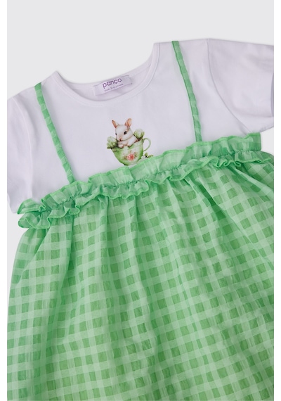 Panço Kız Bebek Yeşil Elbise 2611gb26057
