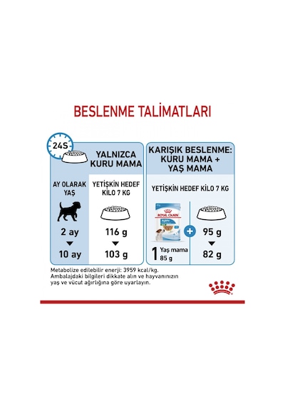 Royal Canin Puppy Mini Indoor Tavuklu Köpek Maması 1500 G