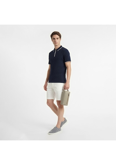 Nautica Erkek Lacivert Regular Fit Polo Yaka T-shirt Düz K65345t Lacivert