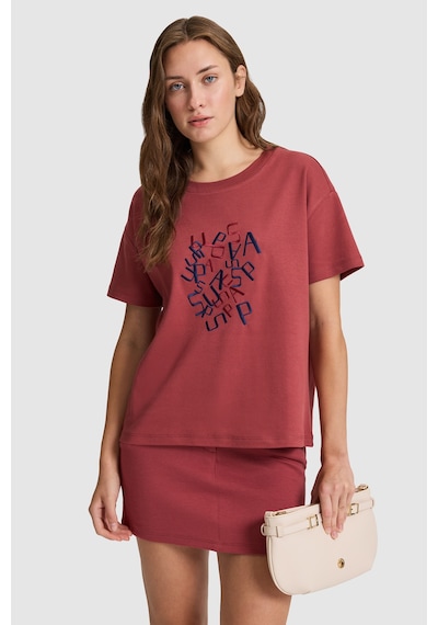 U.S. Polo Assn. U.s. Polo Assn. Kadın Vişne Tişört 50323491-vr223