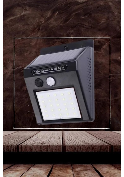 Bahçe Aydınlatma Sensörlü Güneş Enerjili Duvar Lambası 40 Led Işık Diğer
