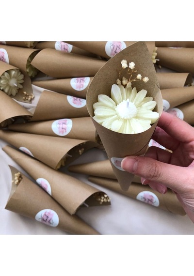 Bernami Mumluk Şamdanpinterest Papatya Hediyelik Koni Model Papatya Mum - 5 Adet Diğer