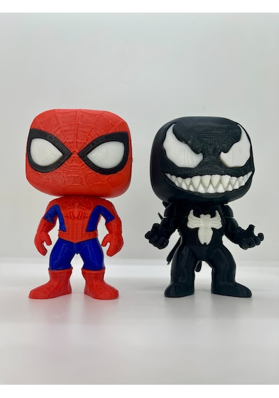 Venom Ve Spider-man 3d Figür
