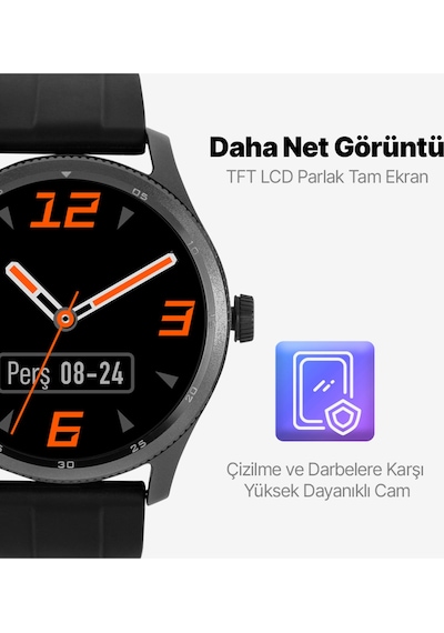 Ttec Tempus 35 MM TFT Ekranlı Yuvarlak Metal Kasa Akıllı Saat